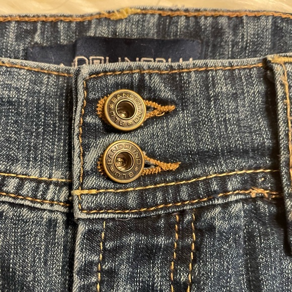 Bandolino Blu, Capris, Blue Jeans, Pockets, Rivets, Stretch, Size 12 - Picture 7 of 15